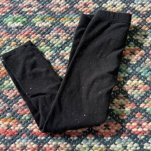 Cat & Jack Black Leggings with Silver Speckles